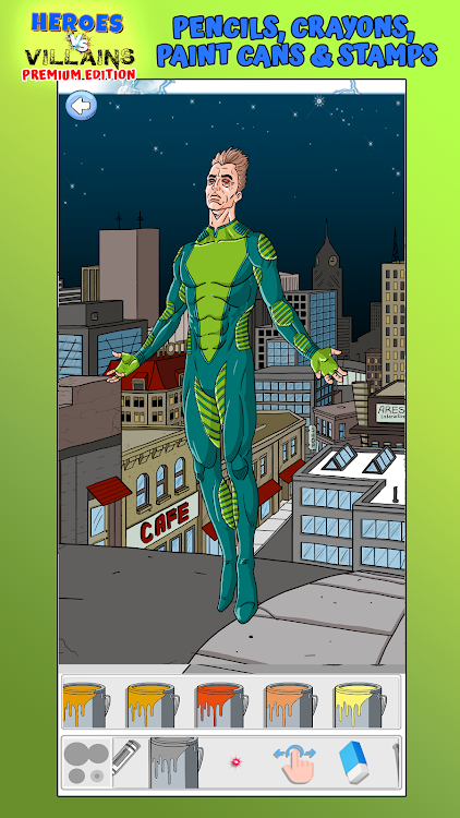 #5. Coloring Heroes vs Villains (Android) By: The Ares Interactive