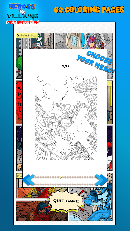 #9. Coloring Heroes vs Villains (Android) By: The Ares Interactive