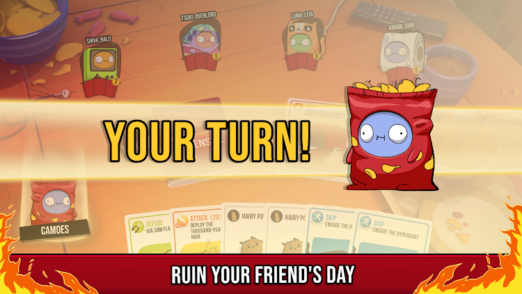 #9. Exploding Kittens® 2 (Android) By: Marmalade Game Studio