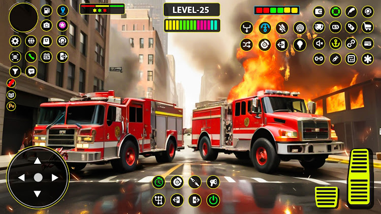 #4. US Firefighter Truck Rescue 3D (Android) By: Bat Cave Studio