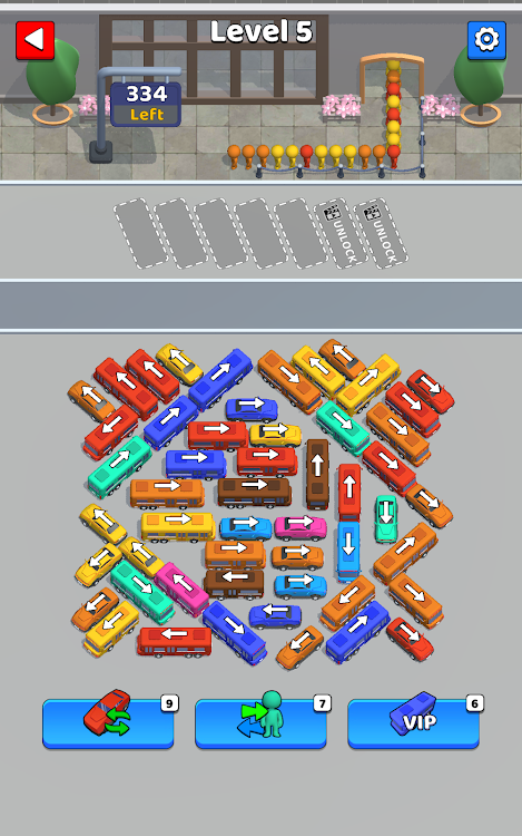 #7. Bus Mania Jam - Traffic Escape (Android) By: TapPlay