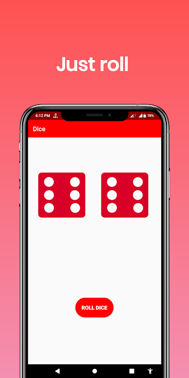 #8. Roll the Dice (Android) By: SmallBytes Corporation