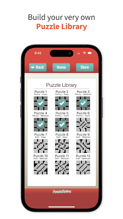 #5. Penny Dell Crossword Puzzles (Android) By: PuzzleNation