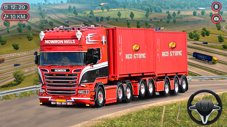 #5. Truck Simulator :Euro 3D Truck (Android) By: Redstone Creatives