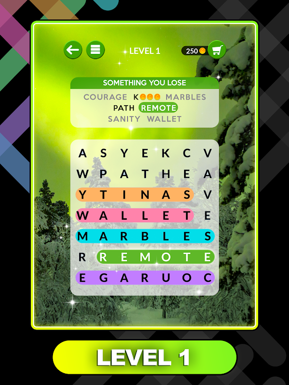 #7. Wordscapes Search (Android) By: PeopleFun