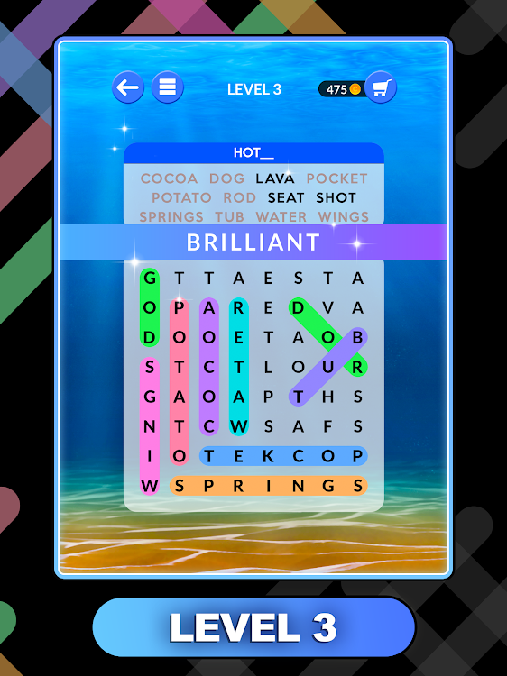 #9. Wordscapes Search (Android) By: PeopleFun