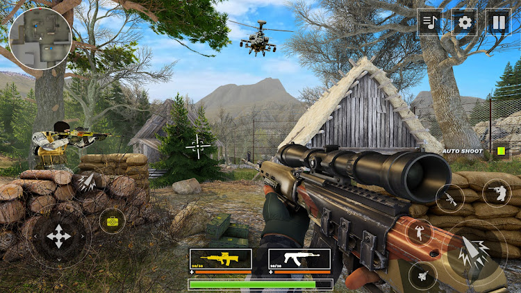 #6. War Sniper Strike: Gun Games (Android) By: FunPlay Games