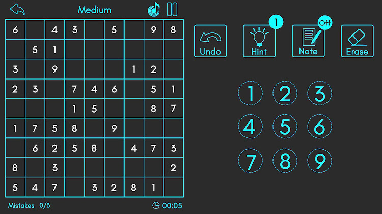 #7. Sudoku King® - Daily Puzzle (Android) By: Gametion