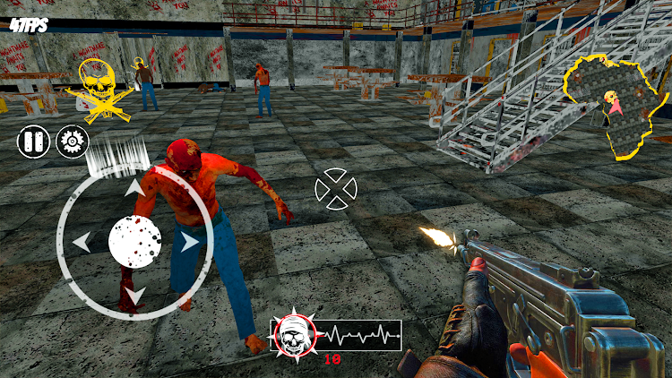 #3. Zombie Games Dead Survival FPS (Android) By: Deltron Systems