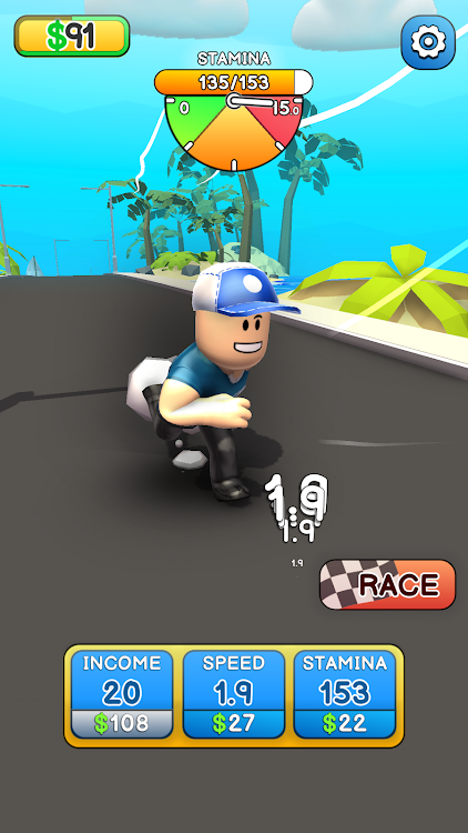 #6. Race Clicker: Tap Tap Game (Android) By: CASUAL AZUR GAMES