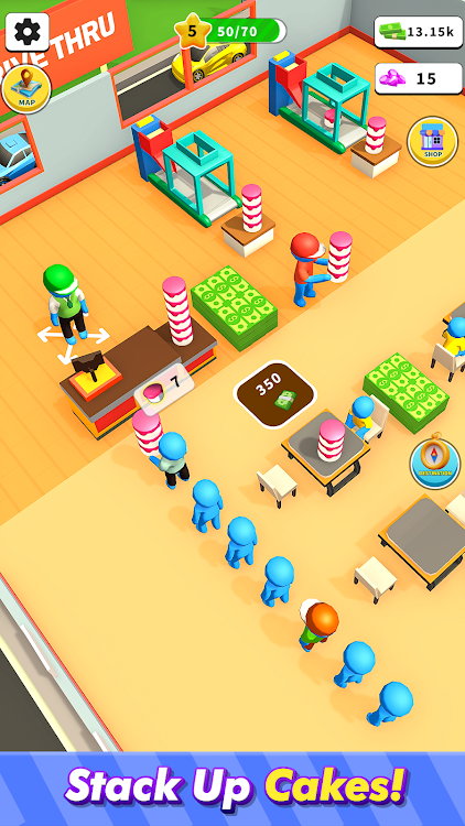 #4. Cake Ready: Idle Bakery Tycoon (Android) By: Fun Drive Games