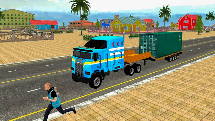 #6. Truck Games Euro Truck Driving (Android) By: Skyroute Gamers