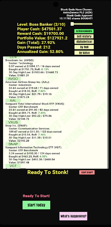 #6. Stock Market Simulator (Android) By: CoopCulture Games