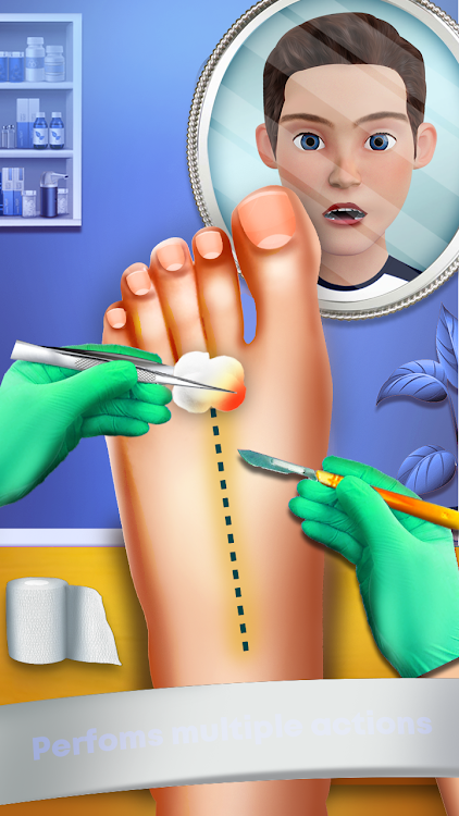 #9. Foot Doctor Clinic ASMR Games (Android) By: Salon Girls Games - Stepper Games