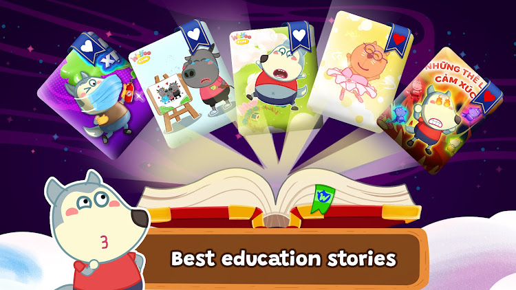 #9. Wolfoo Stories, Book for Kids (Android) By: Wolfoo LLC