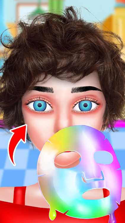 #4. DIY Face Mask Makeup Girl Game (Android) By: Papita Gaming Studio