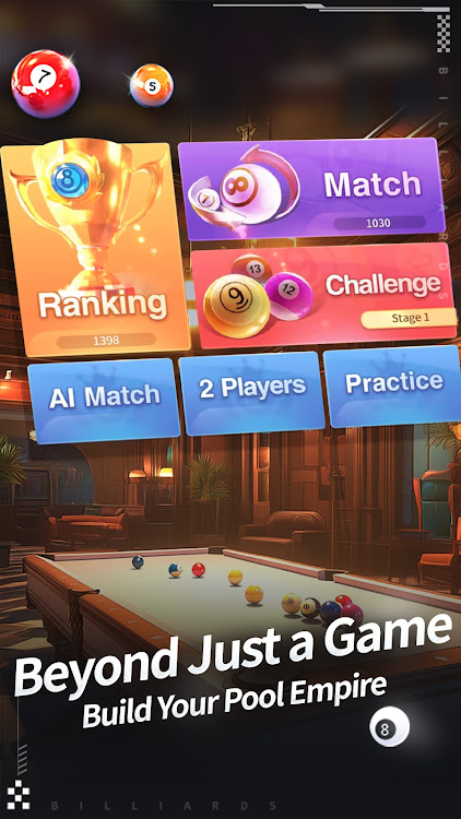 #9. Billiards 8-Ball Pool Table 3D (Android) By: Zongyi Technology Co., Ltd