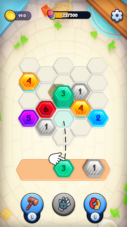 #8. Hexa Coin Sort Puzzle Game (Android) By: MadBull Studios