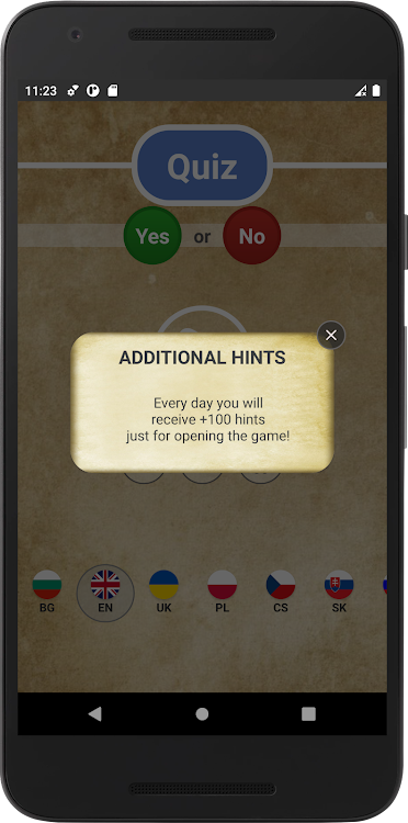 #4. YES or NO - Quiz (Android) By: Green Ball Studio