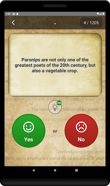 #8. YES or NO - Quiz (Android) By: Green Ball Studio