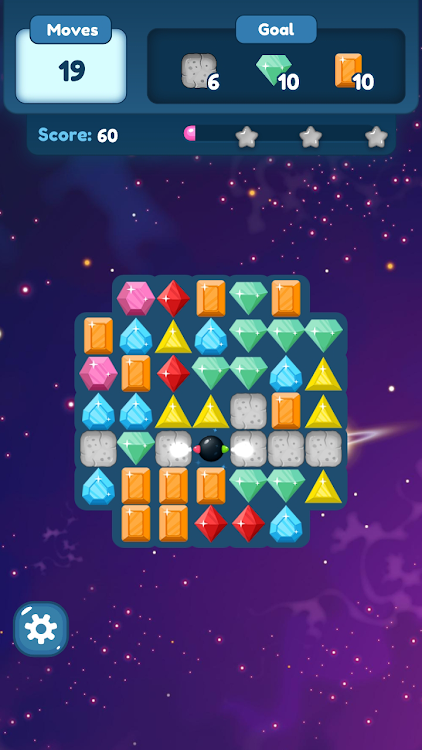 #2. Gummy Galaxy Gems (Android) By: Handitova LLC