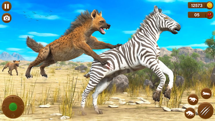 #3. Wild Hyena Family Life Sim (Android) By: Max Games Production