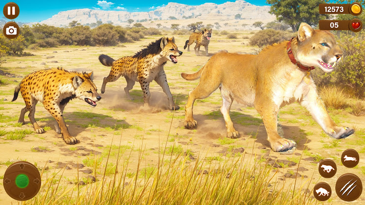 #6. Wild Hyena Family Life Sim (Android) By: Max Games Production