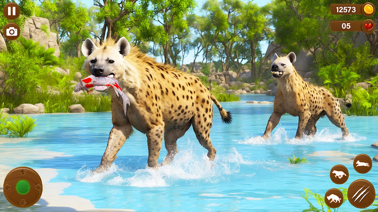 #9. Wild Hyena Family Life Sim (Android) By: Max Games Production