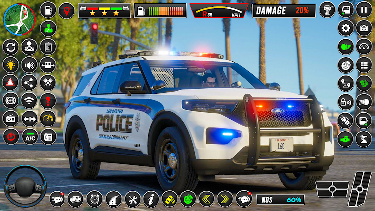 #8. US Police Car 3D Driving Games (Android) By: Infinite Earth