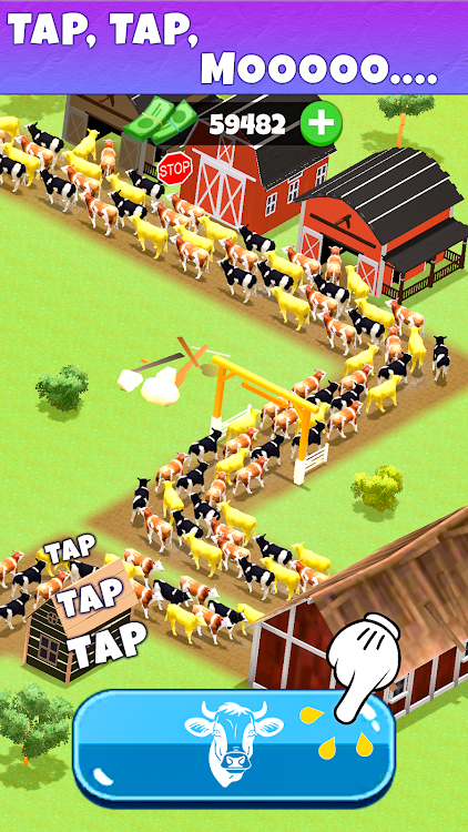 #5. Idle Cow Farm Tycoon (Android) By: SkyDive