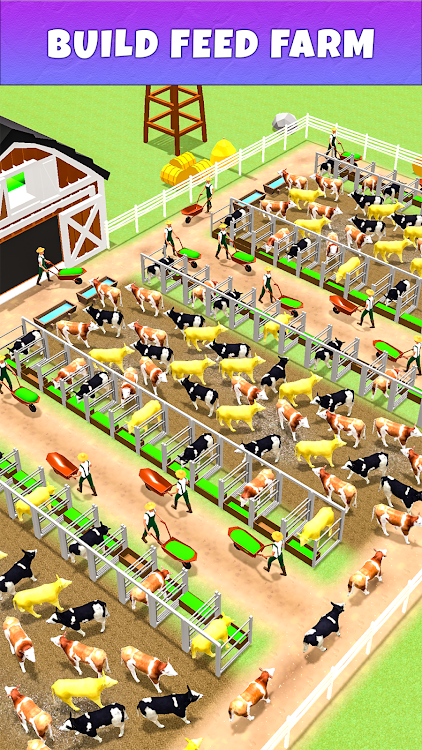 #9. Idle Cow Farm Tycoon (Android) By: SkyDive