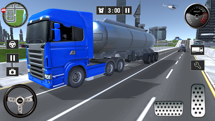 #2. Universal Euro Truck Simulator (Android) By: AJ Games 3D