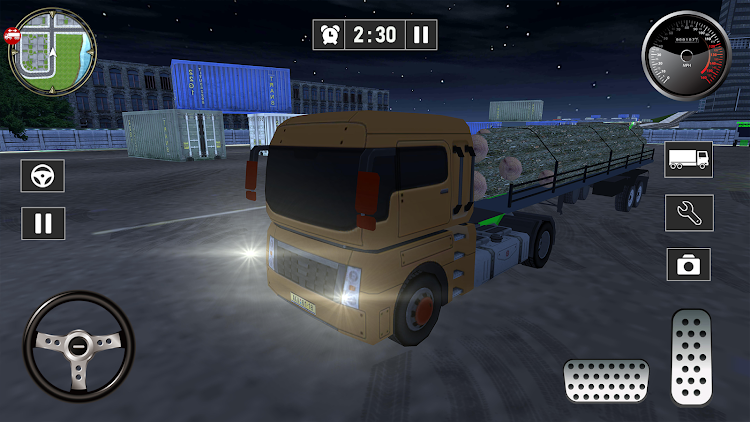 #4. Universal Euro Truck Simulator (Android) By: AJ Games 3D