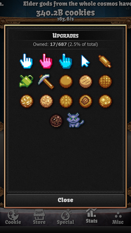 #4. Cookie Clicker (ad-less) (Android) By: DashNet