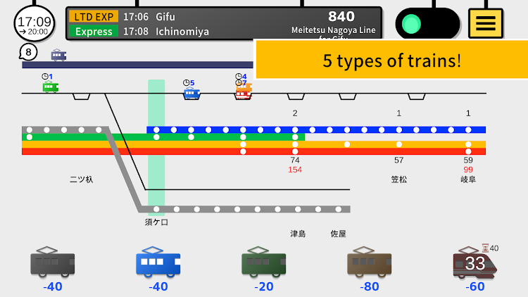 #2. Tokyo Train 4 (Android) By: MikuniRailwayGames