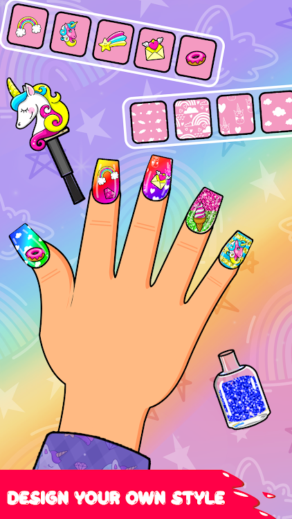 #3. Nail Art Girl Nail Salon Game (Android) By: Mobi Gamers Studio