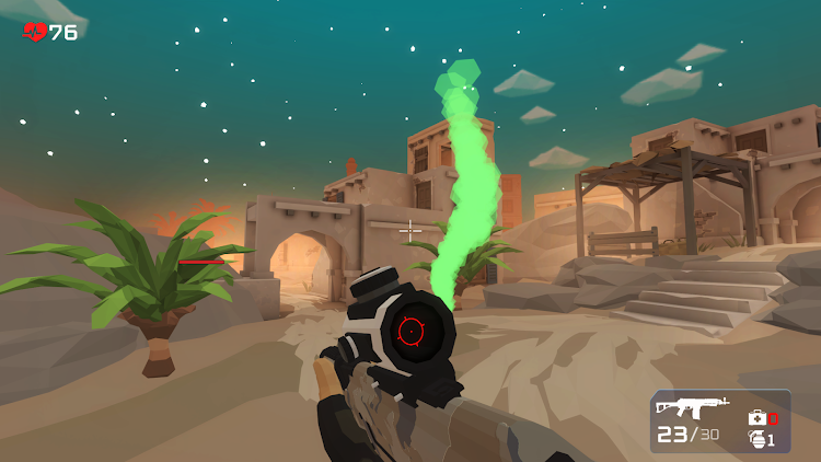 #6. Battle Polygon: 3D fps shooter (Android) By: Moon Work Studio