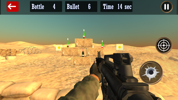 #5. Bottle Shoot Games (Android) By: Fog Revolution