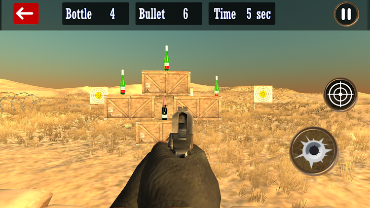 #8. Bottle Shoot Games (Android) By: Fog Revolution