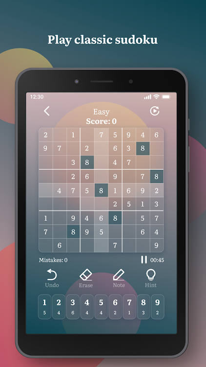 #5. Ambient Sudoku (Android) By: South Games