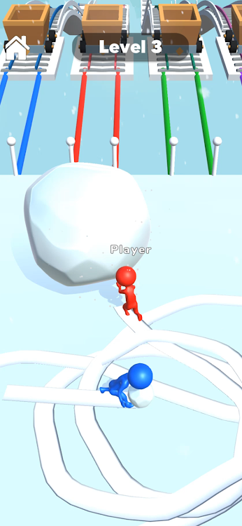 #3. Snow Race 3D: Ice Bridge Run (Android) By: YoZo Global