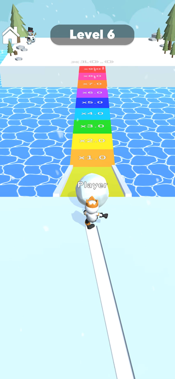 #4. Snow Race 3D: Ice Bridge Run (Android) By: YoZo Global