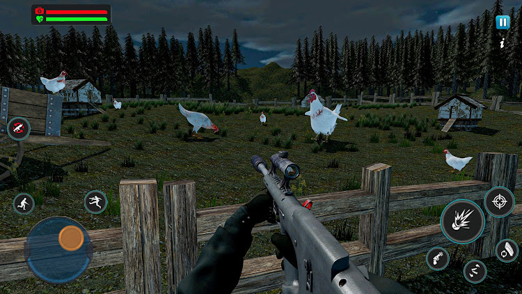 #4. FPS Chicken Shoot Offline Game (Android) By: Fog Revolution