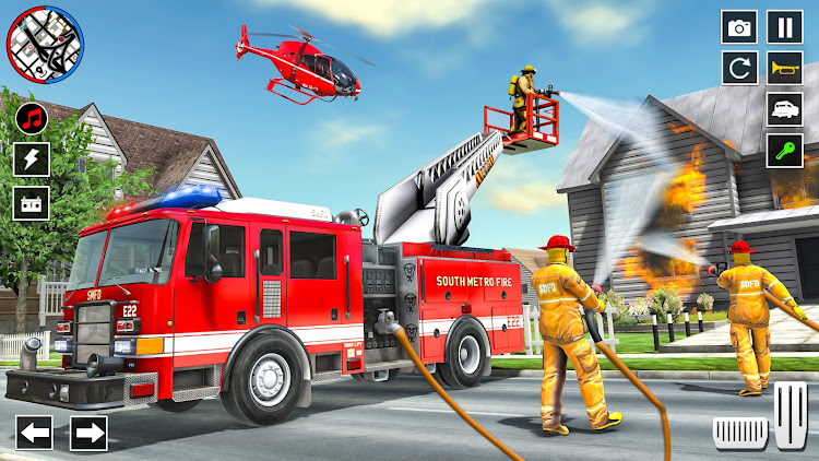 #7. US Firefighter Truck Sim 3d (Android) By: Gaming Switch