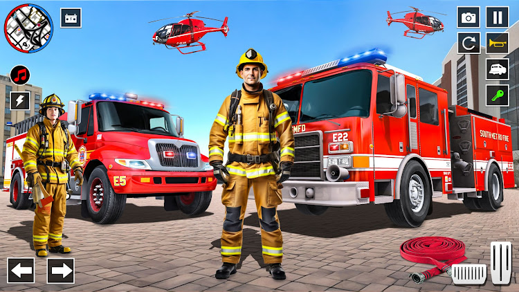 #8. US Firefighter Truck Sim 3d (Android) By: Gaming Switch