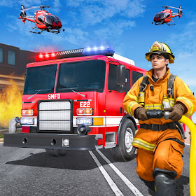 US Firefighter Truck Sim 3d