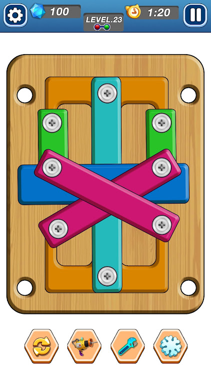 #3. Unscrew Blocks : Nuts & Bolts (Android) By: AppsInteractive