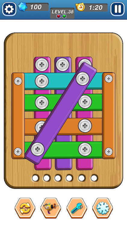 #5. Unscrew Blocks : Nuts & Bolts (Android) By: AppsInteractive