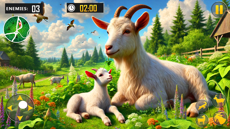 #9. The Goat Life Family Simulator (Android) By: PMS Games