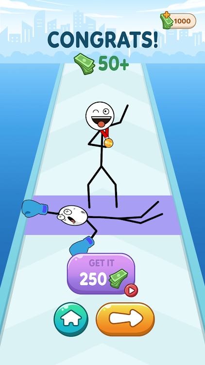 #3. Stickman Roll (Android) By: WEEGOON